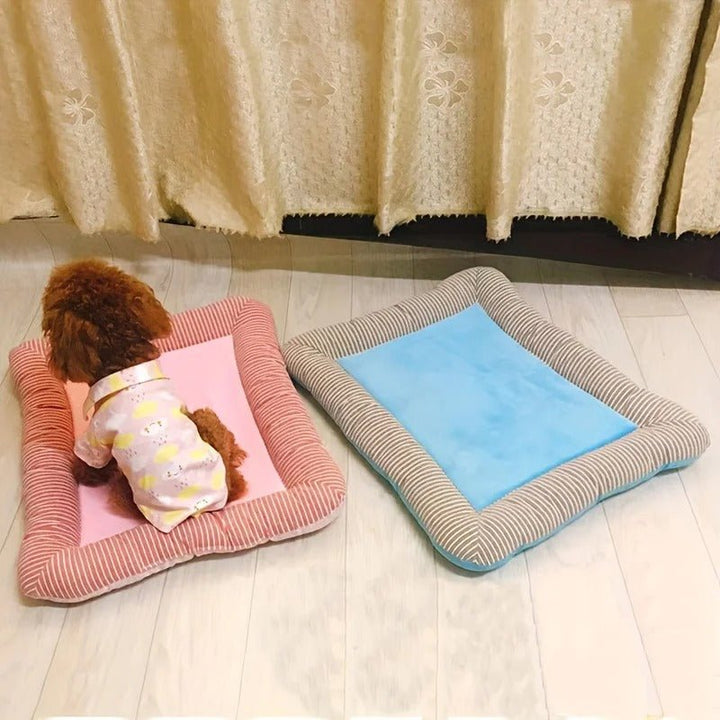 Cooling mat for pets with raised padded edge | Kalsten