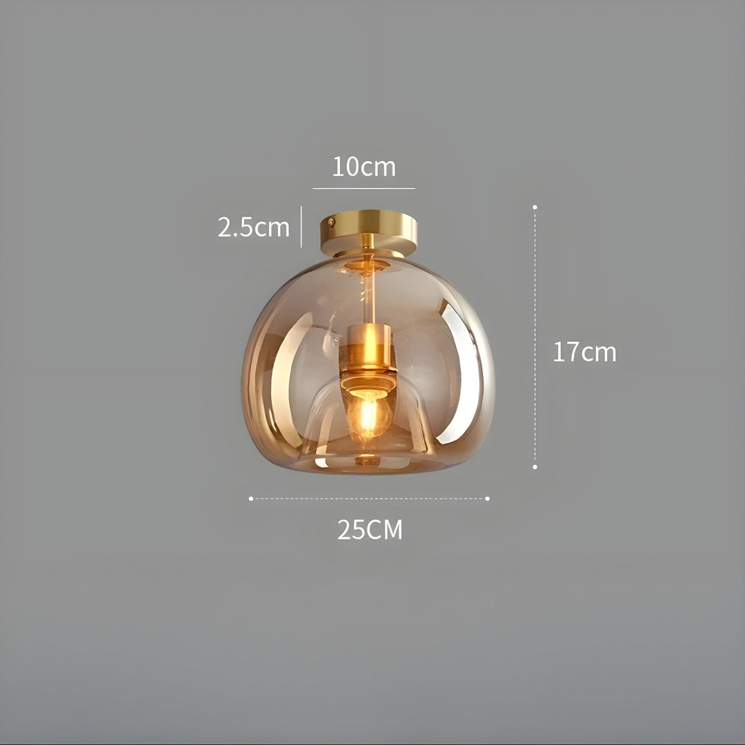 LustroCeil Light - Minimalist Glass Ceiling Light | Kalsten
