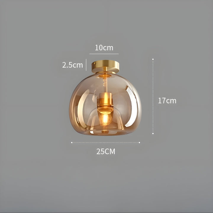 LustroCeil Light - Minimalist Glass Ceiling Light | Kalsten