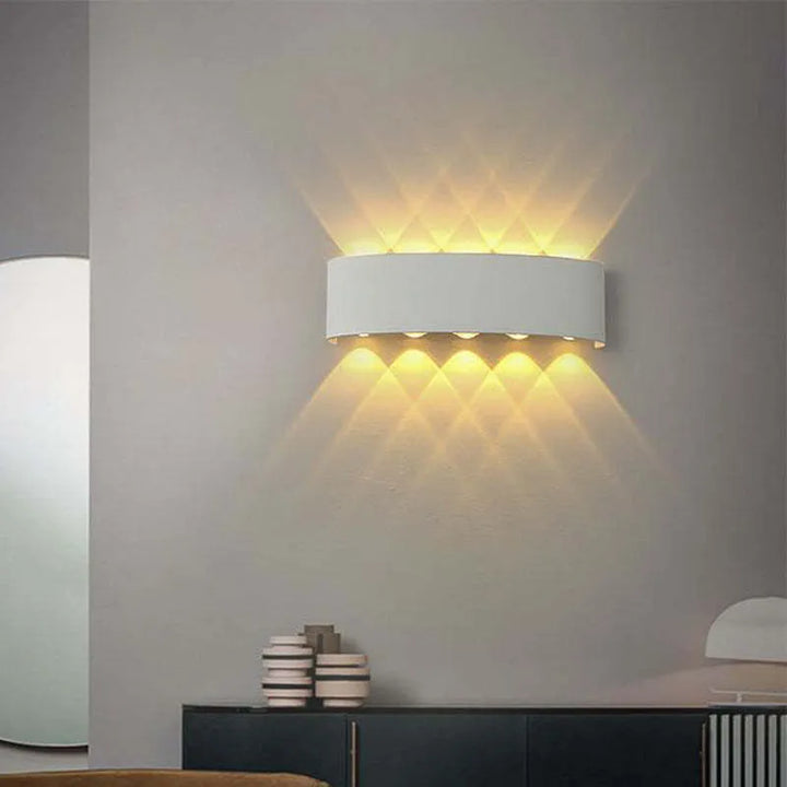 Modern White Waterproof LED Wall Lamp Kalsten