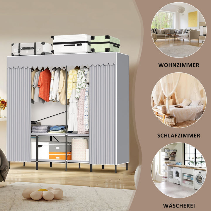 Foldable wardrobe bedroom cabinet | Kalsten