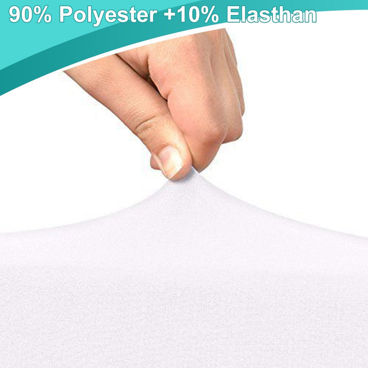 Stretch Table Cover Round Bar Table Cover White | Kalsten