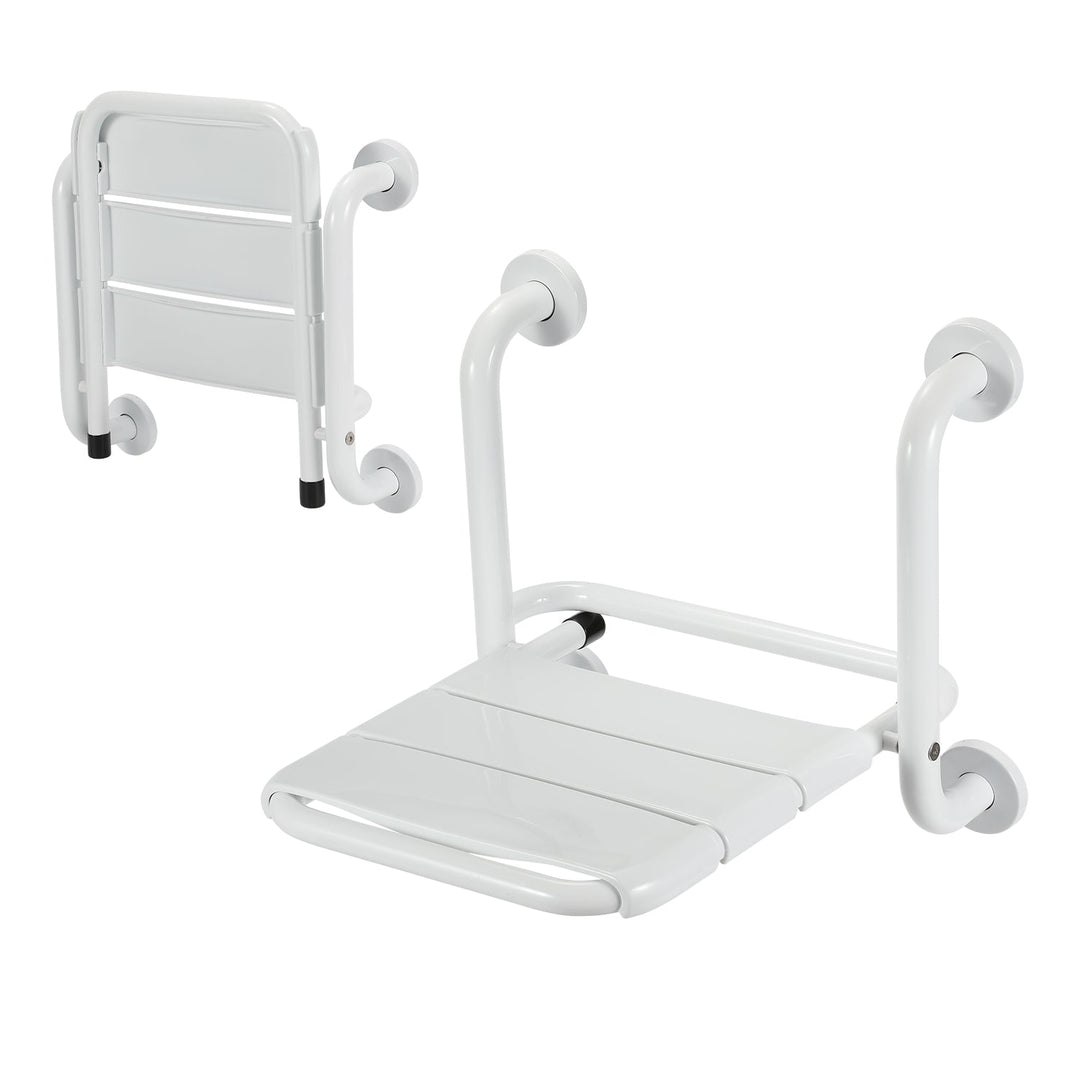 Foldable shower seat with armrests wall-mounted | Kalsten