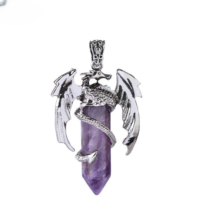 Kalsten | Bohemian Style Natural Mystic Gemstone Dragon Necklace