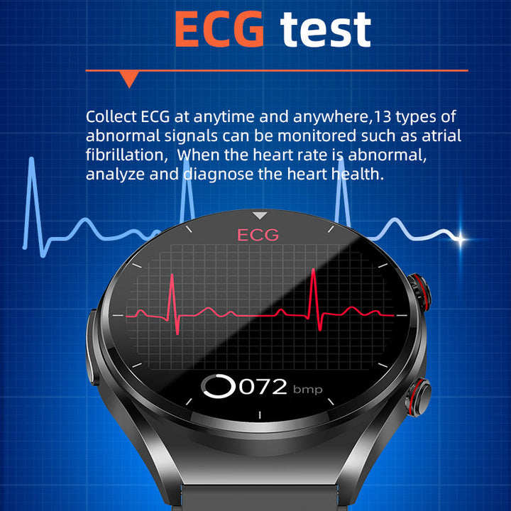 Kalsten | One-Click Blood Sugar|Blood Glucose Blood Pressure ECG|ECG HRV Heart Rate Monitor Health Smart Watch