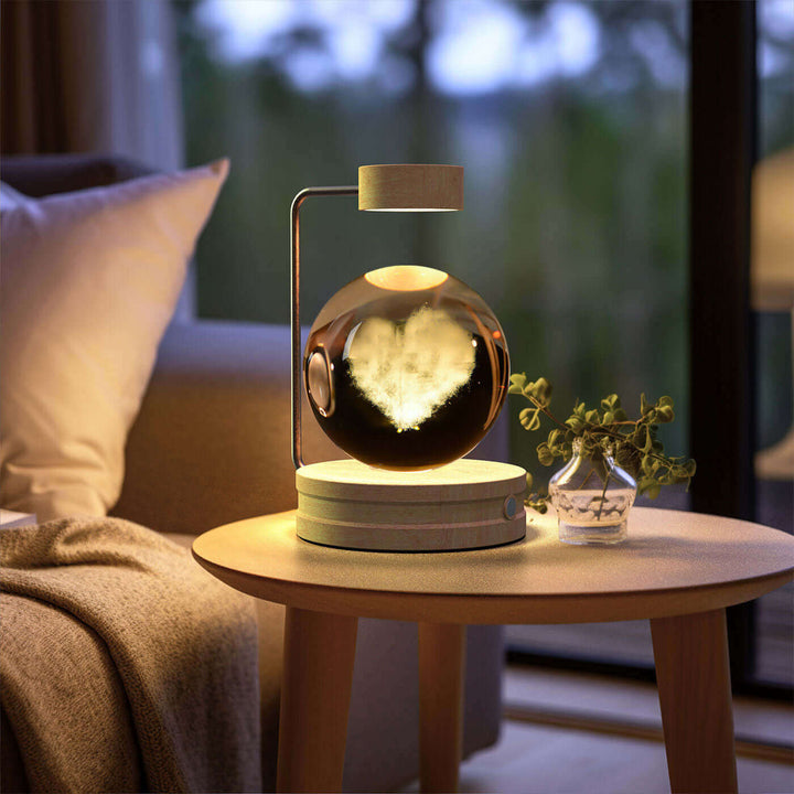 Crystal Ball Cosmic Dinosaur Indoor Night Light USB Power Warm Bedside Light Birthday Gift Night Lamp | Kalsten