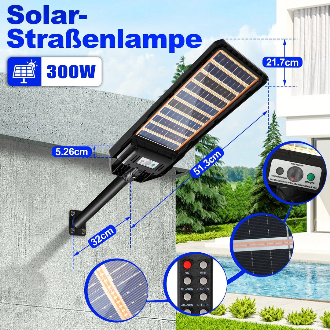 Solar lamp streetlight with motion sensor 300W/400W | Kalsten