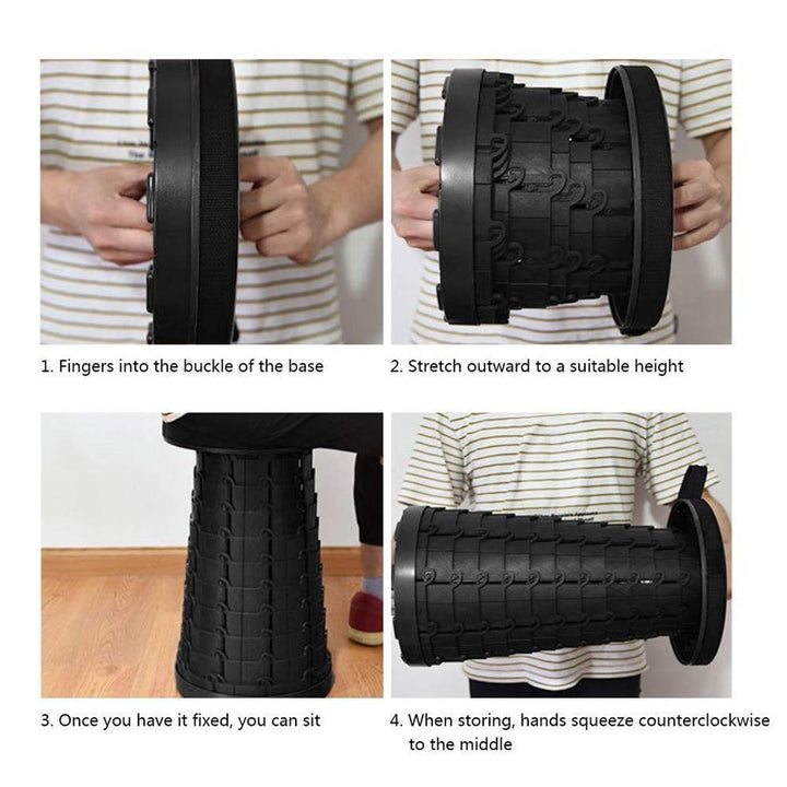 Kalsten | Improved retractable folding stool