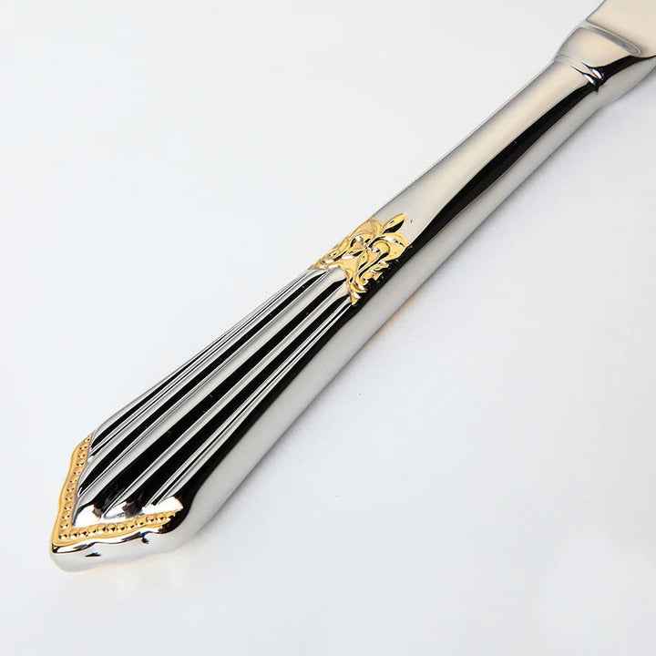 Kalsten | 4-Piece Luxury Gold Inlay Cutlery Set