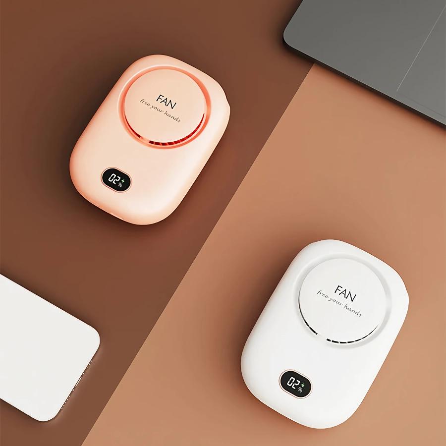 Portable USB Rechargeable Hanging Neck Mini Fan | Kalsten