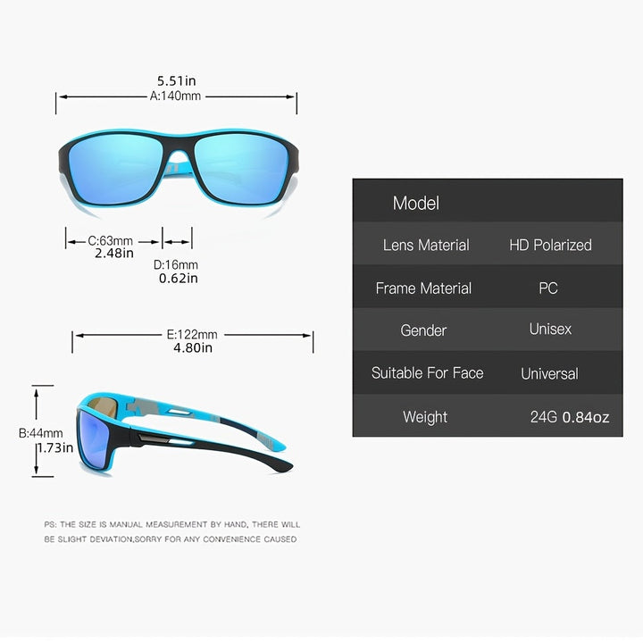 Kalsten | Sports Sunglasses for Men – Polarized with UV400 Protection – VisionX Pro