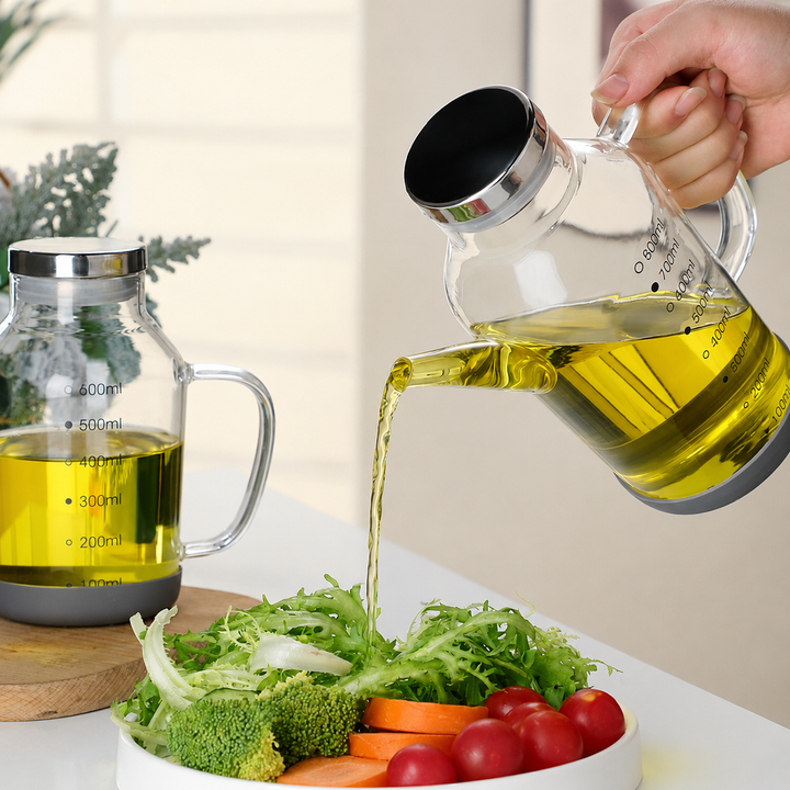 Kalsten | Pure Glass Measuring Scale Oil Dispenser  Bottle