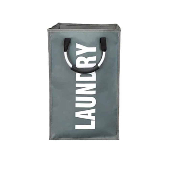 Laundry basket - foldable with handle - black, gray or light gray | Kalsten