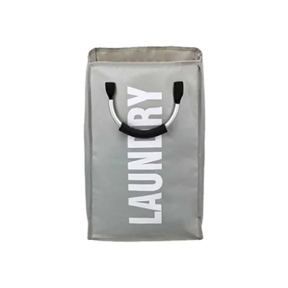 Laundry basket - foldable with handle - black, gray or light gray | Kalsten