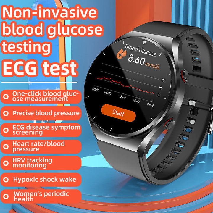 Kalsten | One-Click Blood Sugar|Blood Glucose Blood Pressure ECG|ECG HRV Heart Rate Monitor Health Smart Watch