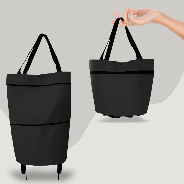 Kalsten | 2-in-1 Convertible Shopping Bag with Wheels - CarryFlex
