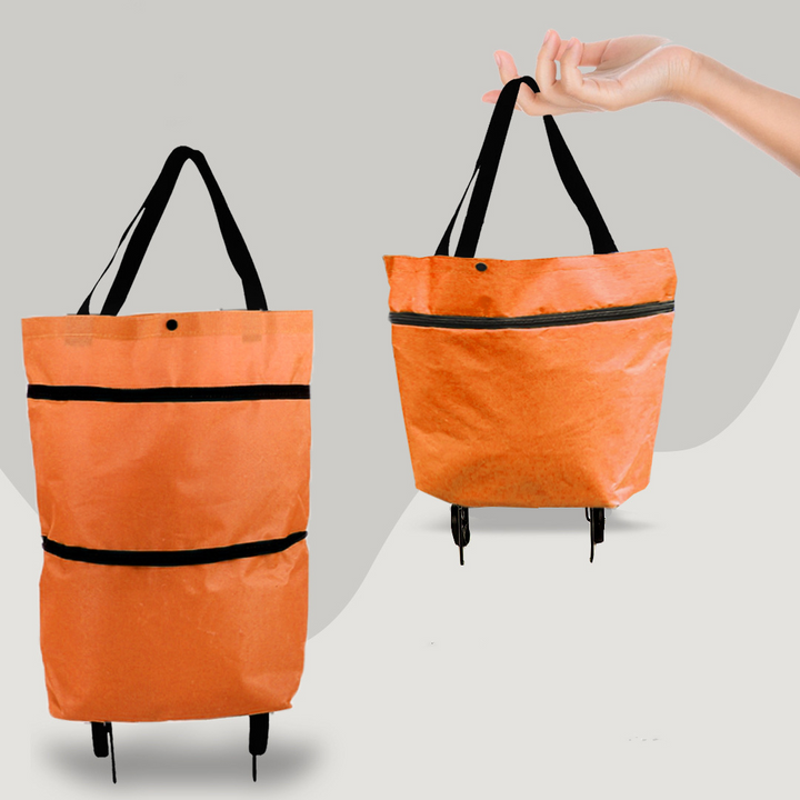 Kalsten | 2-in-1 Convertible Shopping Bag with Wheels - CarryFlex