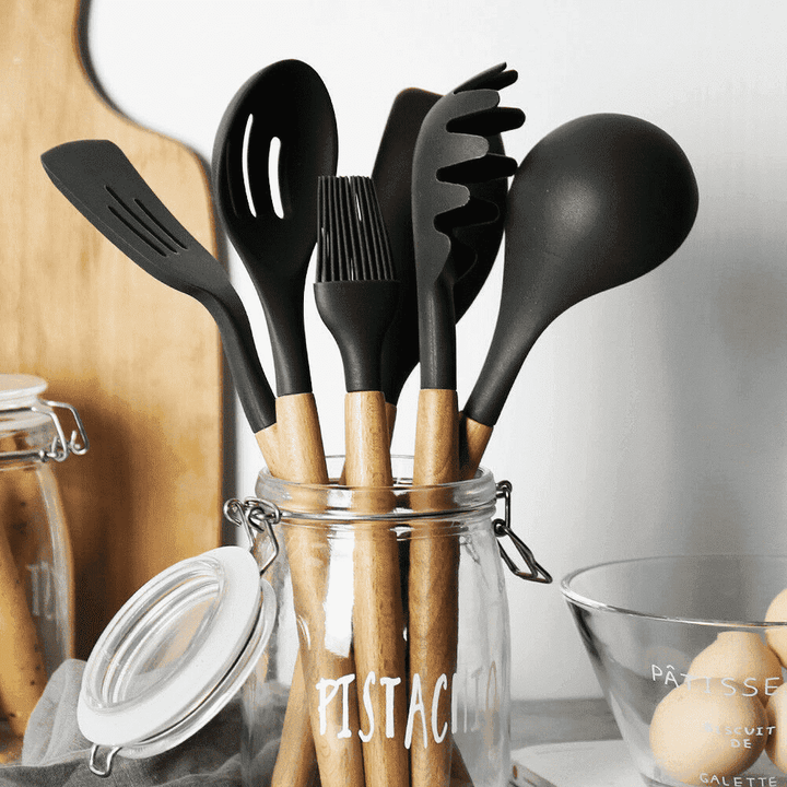 9 Pcs Silicone Kitchen Utensils Set | Kalsten