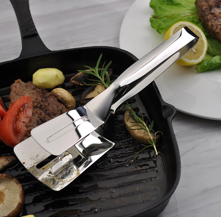 Kalsten | Stainless Steel Double-Sided Cooking Spatula Clamp Tool