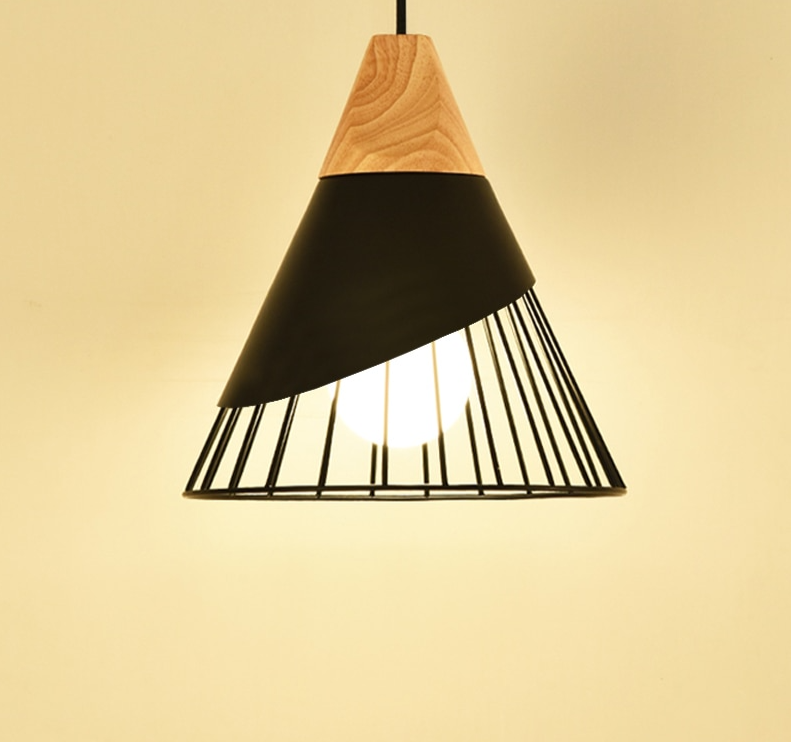 Modern Wooden Cone Pendant Lights | Kalsten