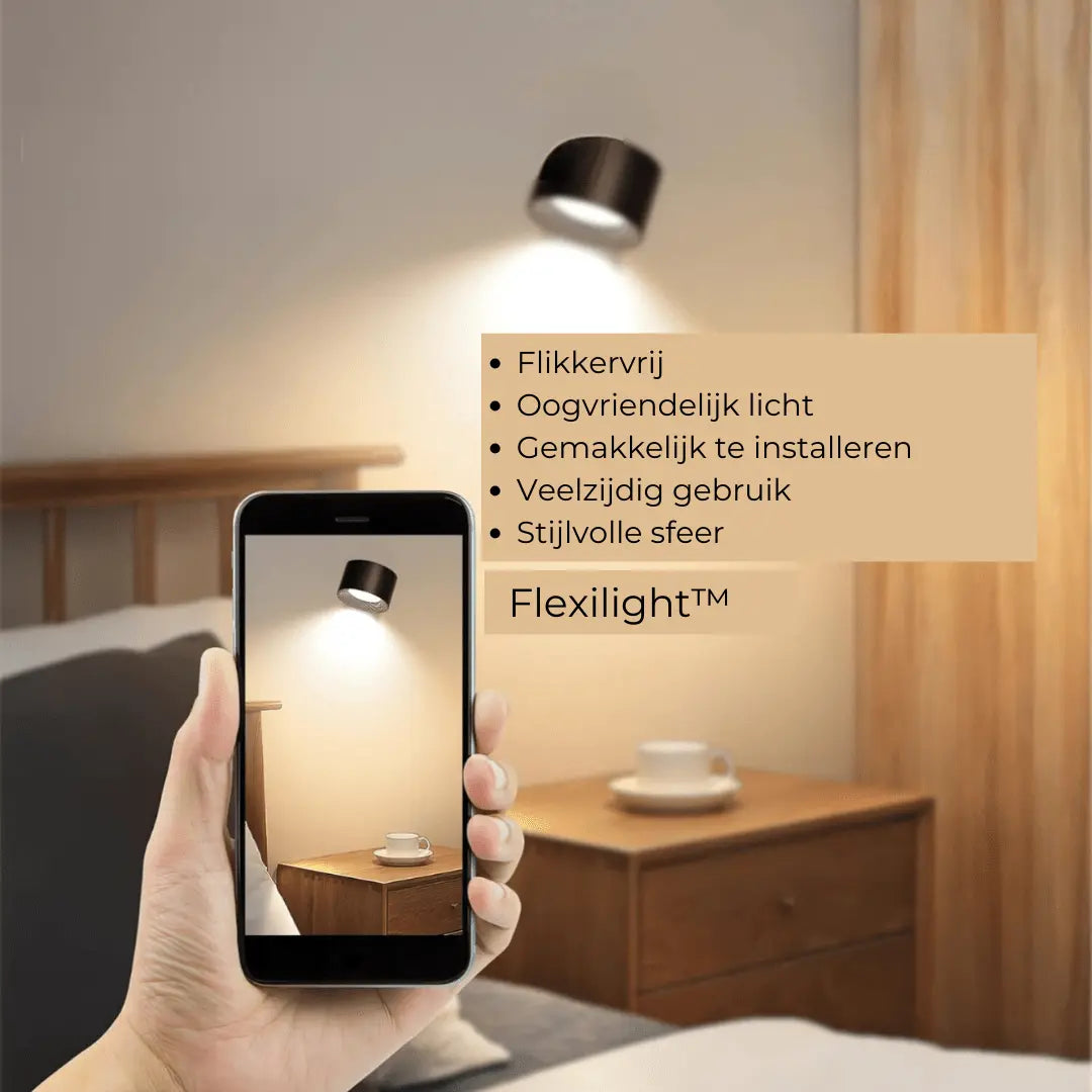 Wall lamp Rechargeable Wireless 360° | Kalsten