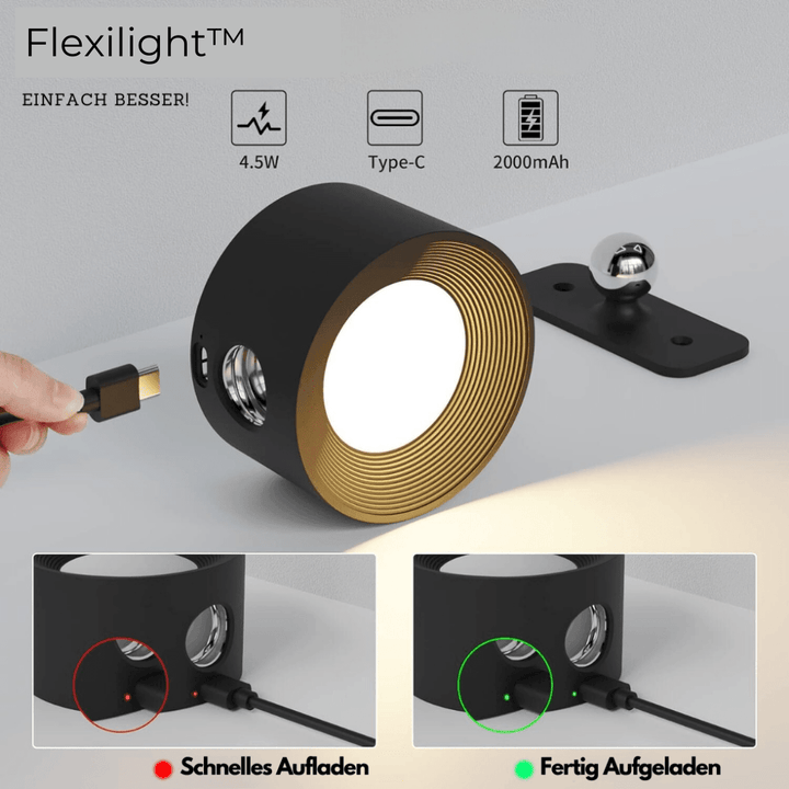 Rechargeable Wireless Wall Lamp – 360° Adjustable