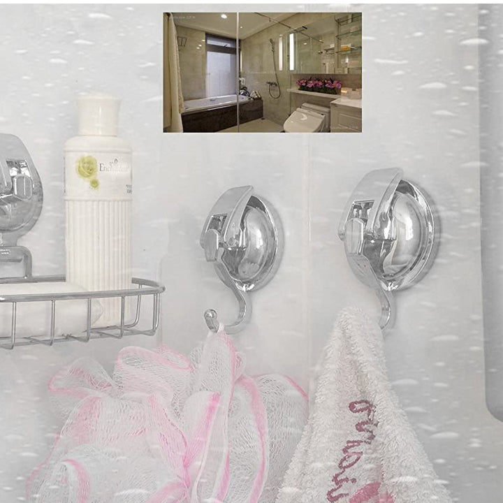 Kalsten | 2-Pack: Heavy-Duty Vacuum Suction Cup Hooks