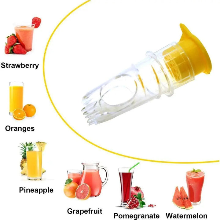 Kalsten | 2-piece lemon squeezer set with screw attachment – Fresh juice everywhere & anytime!