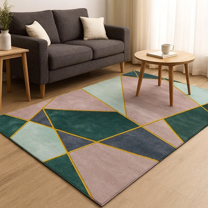 Modern Geometric Washable Non-Slip Rug Kalsten