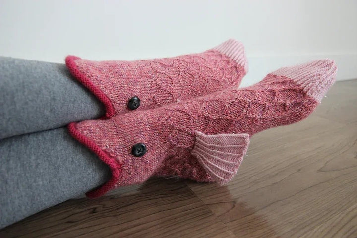 Knitted Crocodile Socks | Kalsten