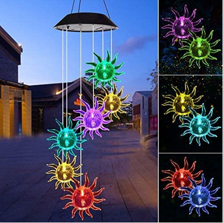 LED Solar Butterfly Wind Chime Garden Hanging Light Kalsten