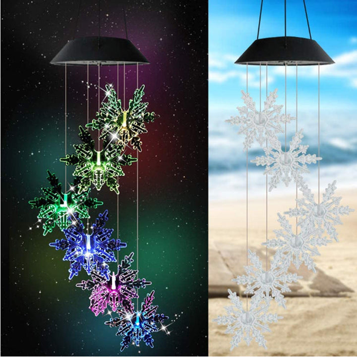 LED Solar Butterfly Wind Chime Garden Hanging Light Kalsten