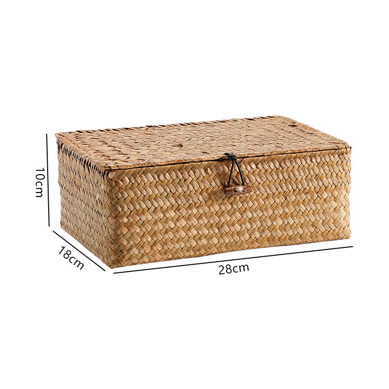 Handwoven Storage Box with Lid Kalsten