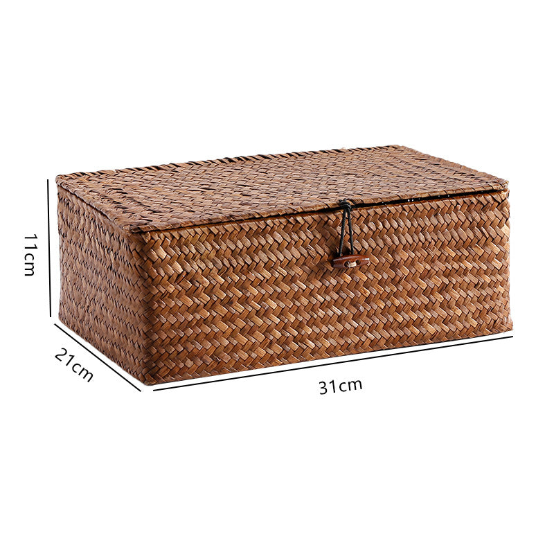 Handwoven Storage Box with Lid Kalsten