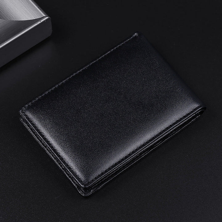 RFID-Blocking Leather Trifold Wallet