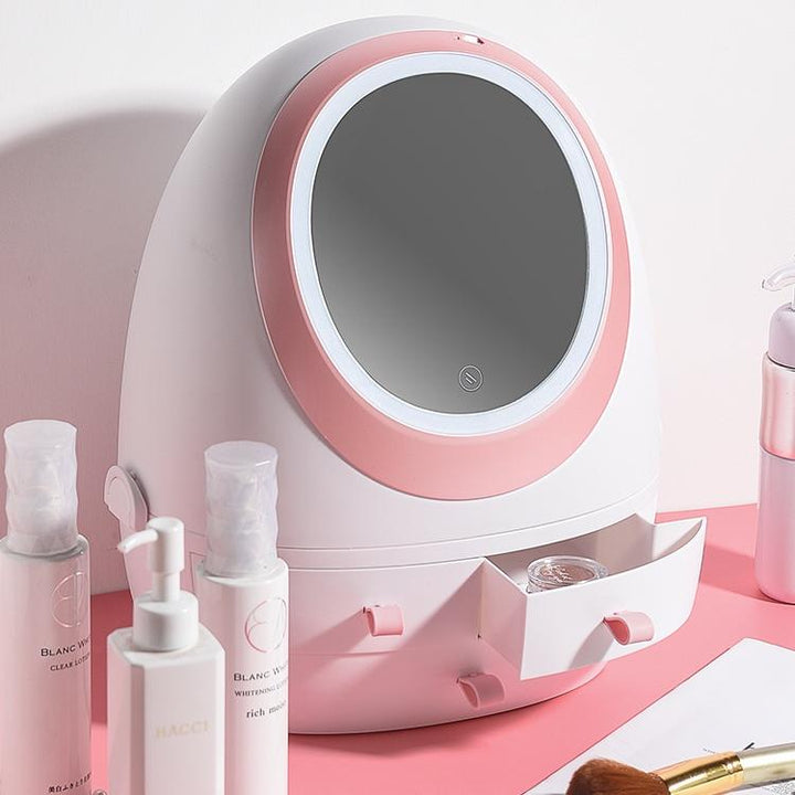 LED Mirror Cosmetic Storage Box | Kalsten