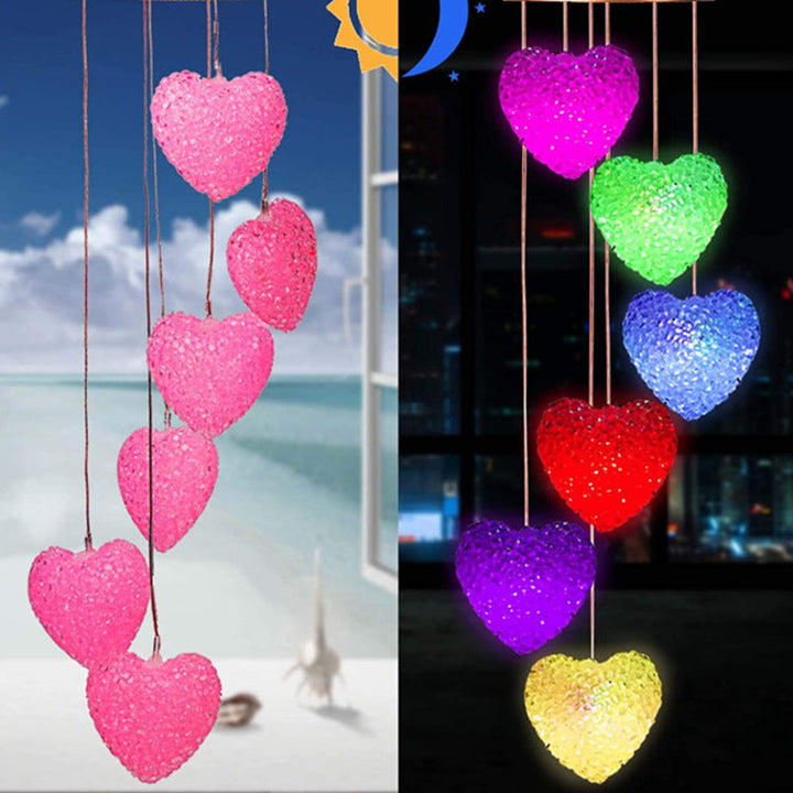 LED Solar Butterfly Wind Chime Garden Hanging Light Kalsten