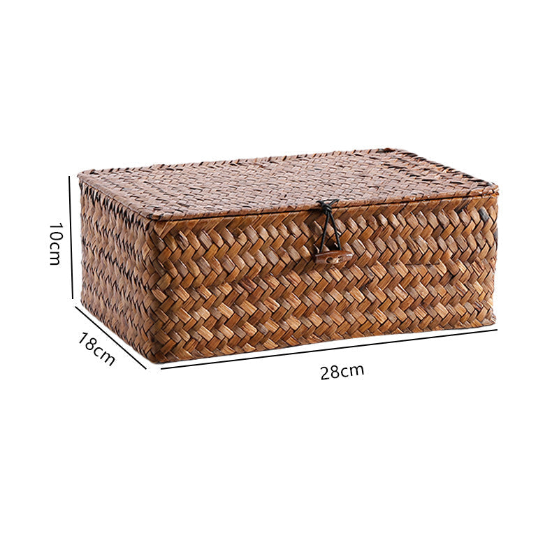 Handwoven Storage Box with Lid Kalsten