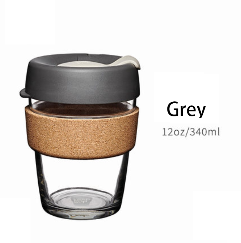 BowLift | Reusable & Portable Glass Coffee Cup With Lid & Sleeve, For Home, Travel & More