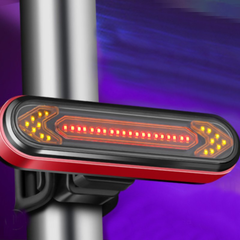 Kalsten | Wireless Remote Control Bicycle Steering Taillight, with Turn Signal, Brake Light and Flashing Warning Light, for Safe Cycling