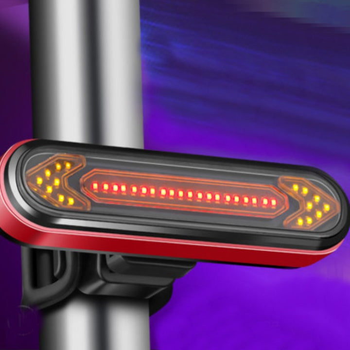 Kalsten | Wireless Remote Control Bicycle Steering Taillight, with Turn Signal, Brake Light and Flashing Warning Light, for Safe Cycling