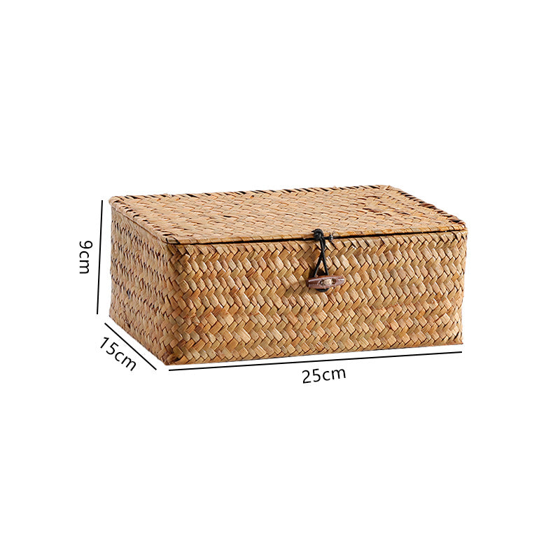 Handwoven Storage Box with Lid Kalsten