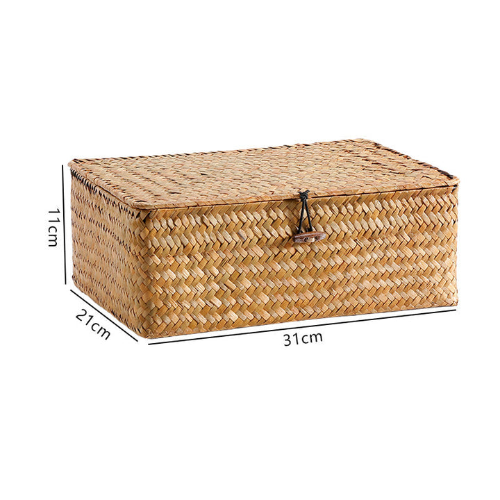 Handwoven Storage Box with Lid Kalsten