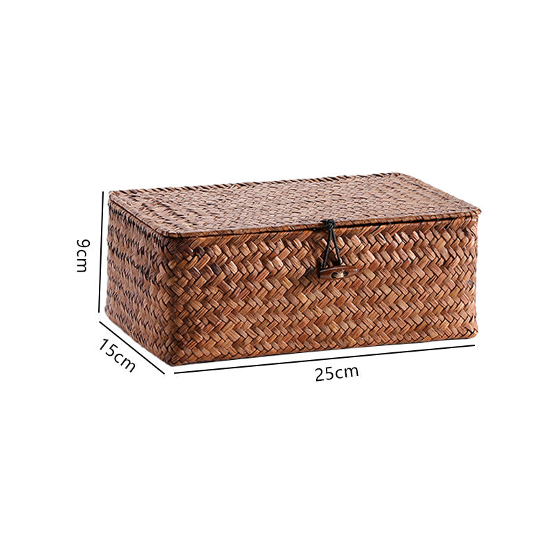 Handwoven Storage Box with Lid Kalsten