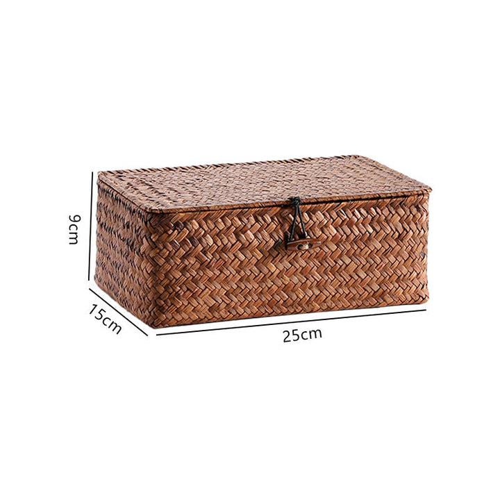 Handwoven Storage Box with Lid Kalsten