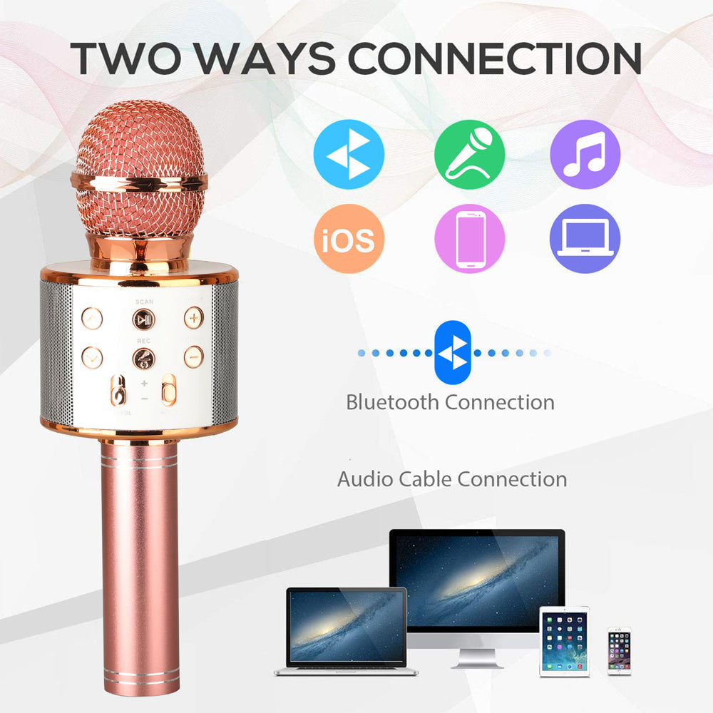 Rechargeable Bluetooth Karaoke Microphone