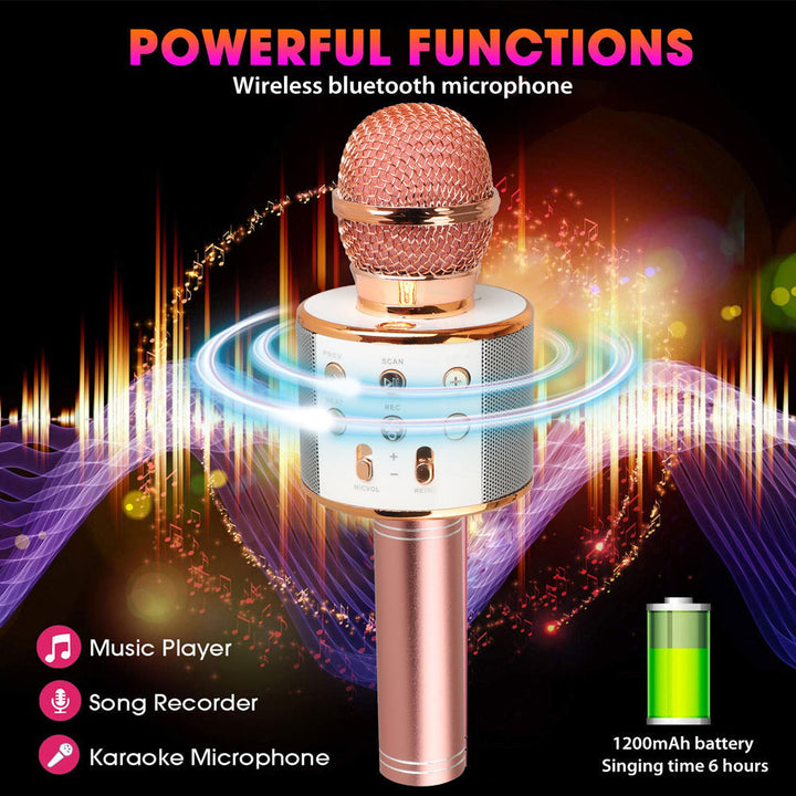 Rechargeable Bluetooth Karaoke Microphone