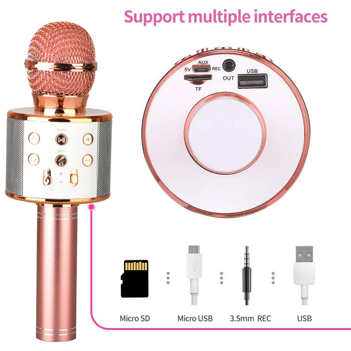Rechargeable Bluetooth Karaoke Microphone