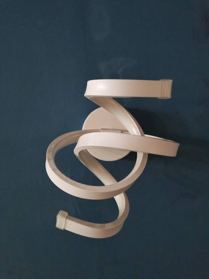 Ivory Ribbon Wall Light Sconce Minimalism LED Acrylic Wall Mounted Lighting for Bedroom | Kalsten
