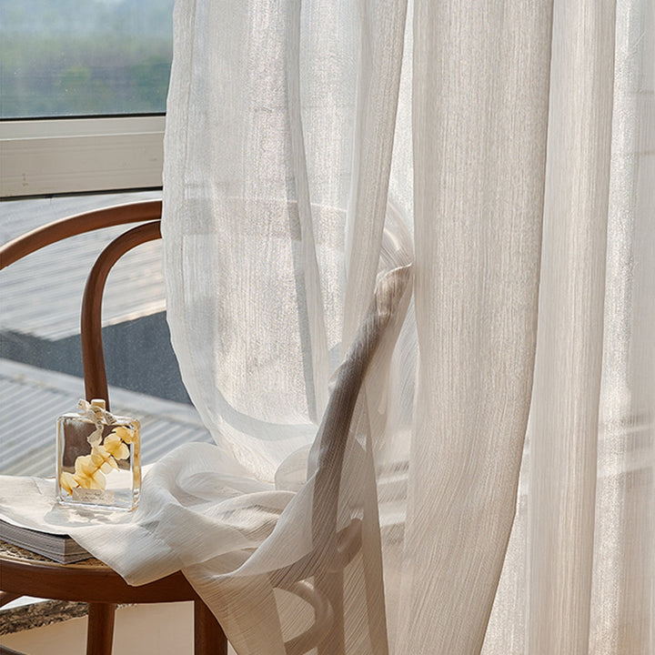 Transparent Linen Curtains, Light and Modern for Living Room | Kalsten